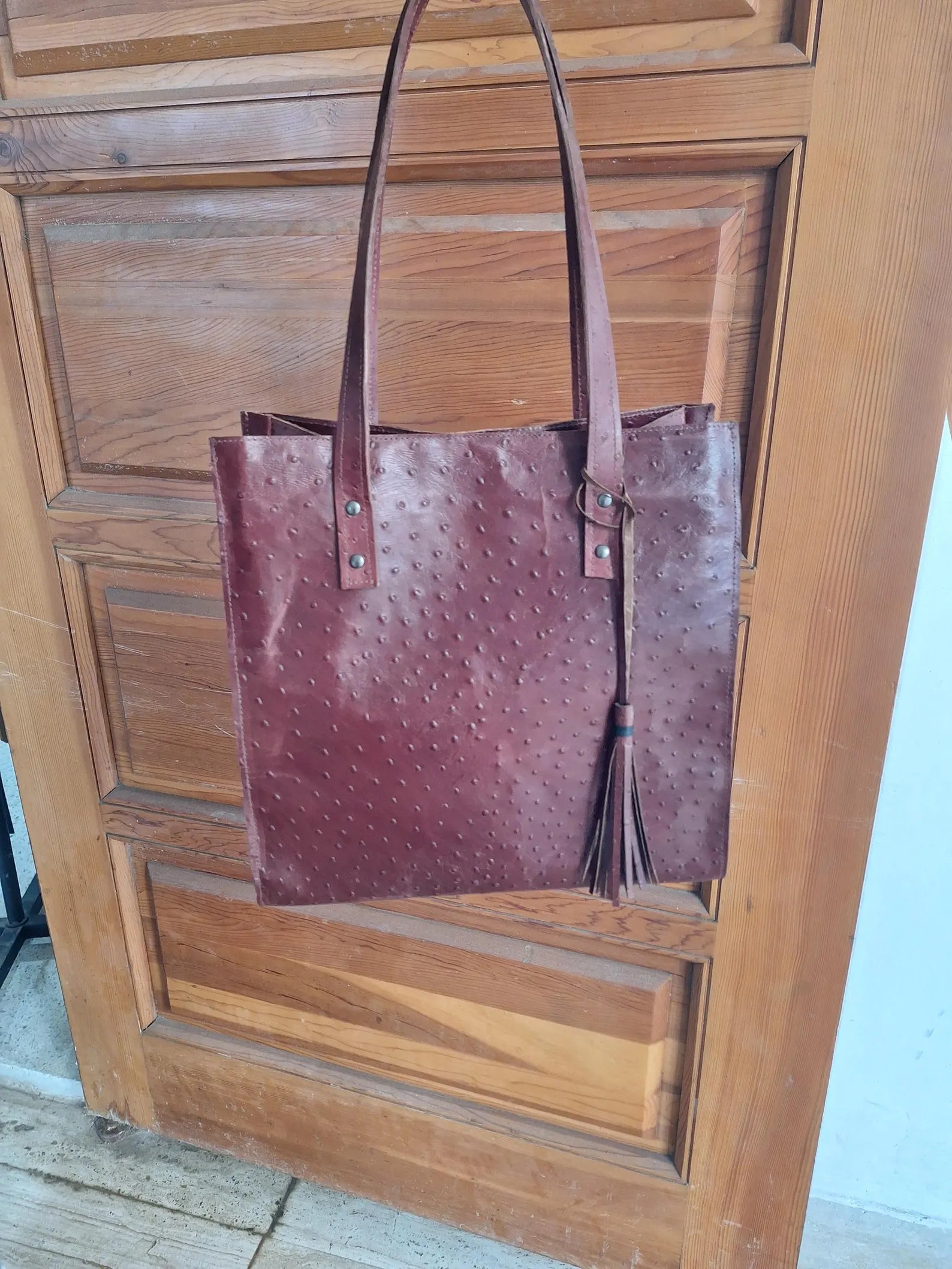 Handmade Tote Bag in Moroccan Brocade Velvet and Gold Threads